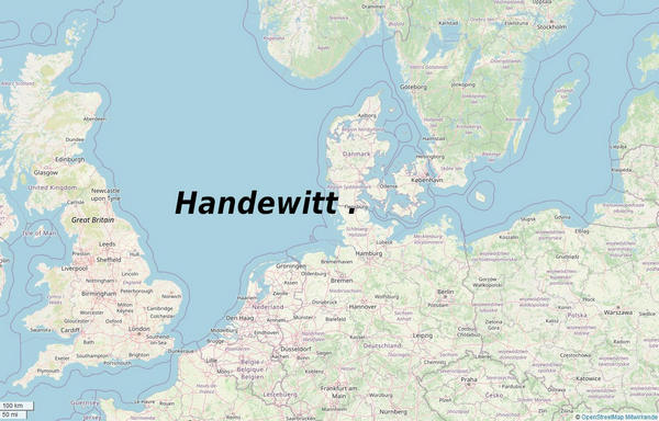 Handewitt on a map